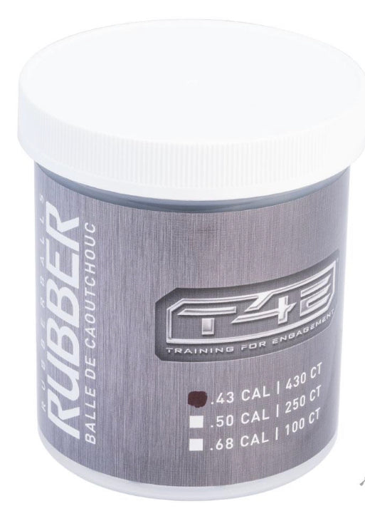 T4E - Training for Engagement Rubber Ball Training Munitions (Caliber: .43 / 430 Rounds)