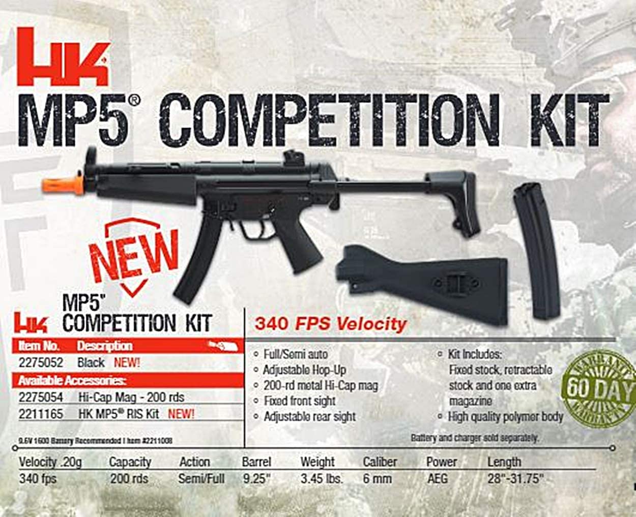 ELITE FORCE - Heckler & Koch MP5 Competition Kit