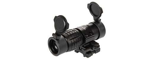 S/O Scope Magnifier 1X-3X Picatinny Mount Quick Flip