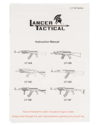 LANCER TACTICAL - S/O AK-47 AEG Rifle LT-728  (FAUX WOOD)