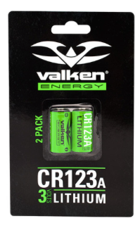 VALKEN ENERGY BATTERY - CR123A 3V LITHIUM (2-PACK)