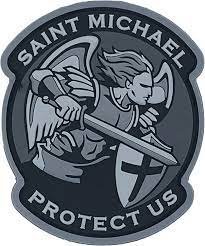 MIL-SPEC MONKEY - "Saint Michael" PVC Moral Patch (Color: Urban)