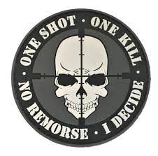 MATRIX TACTICAL - "One Shot, One Kill" PVC Morale Patch