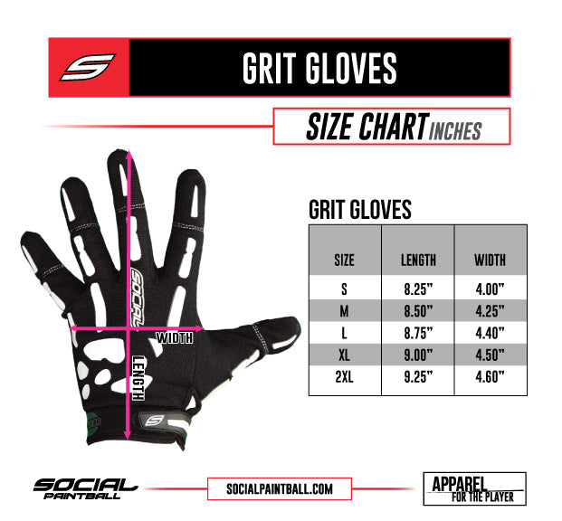 SOCIAL PAINTABLL - Grit Gloves, Skeleton Bones