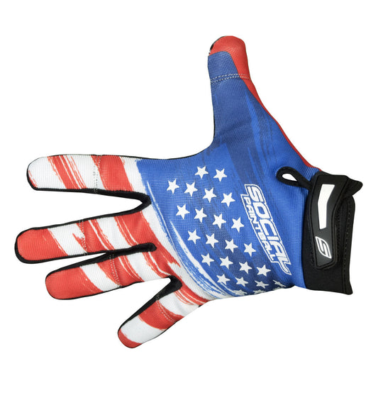 SOCIAL PAINTBALL - Grit Gloves, USA Flag